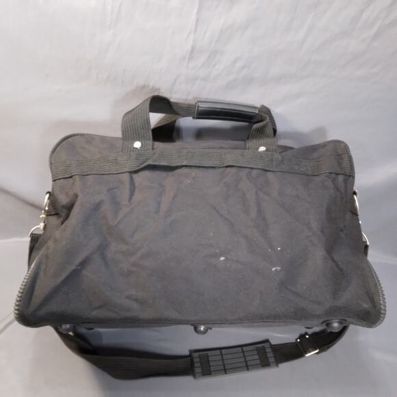 Vintage Rexford Ricardo Beverly Hills Black Canvas Carry On Duffel Bag Tote GUC - Picture 4 of 8